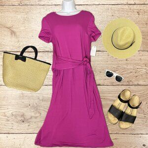 NWT Time and Tru Purple Knit Dress Size M